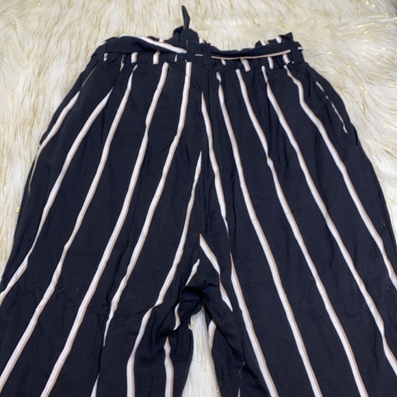 H&M - Black And Tan Stripe Paper Bag Pants Size 4 - Picture 6 of 10